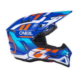 O'Neal EX-SRS Motocross Helm DUST blue/orange