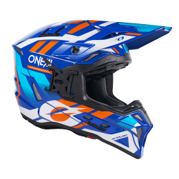 O'Neal EX-SRS Motocross Helm DUST blue/orange
