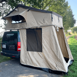 Dachzelt Oryx Overland beige 320 x140 x130 cm inklusive Vorzelt