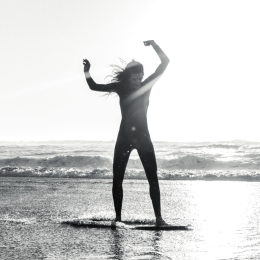 Skimboard SkimOne 39 99cm Palmaui Gelb Schwarz