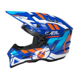 O'Neal EX-SRS Motocross Helm DUST blue/orange