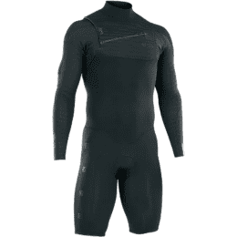 ION Wetsuit Seek Core 3/2 Shorty LS Front Zip men black