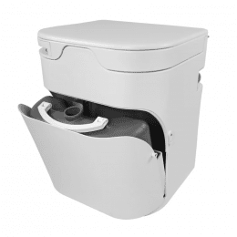 OGO® Kompakte Komposttoilette mit elektrischem Rührwerk, 12V, Version 2023