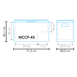 Mestic Kompressorkühlbox Mestic MCCP-45