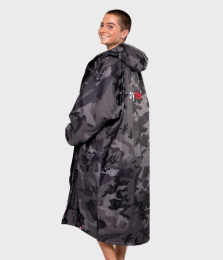 dryrobe Advance Poncho Long Sleeve Black Camo Black