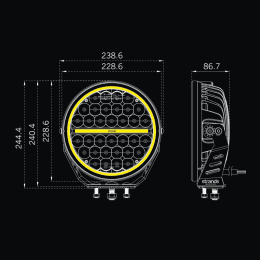 Strands - SIBERIA XP Driving Light 9″