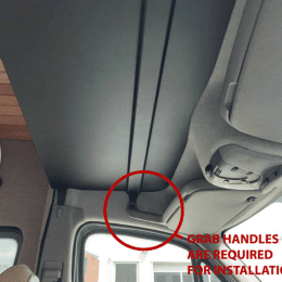 Alu-Dachablage Sprinter (2006 - 2018) / Crafter (2006 - 2017) schwarz pulverbeschichtet