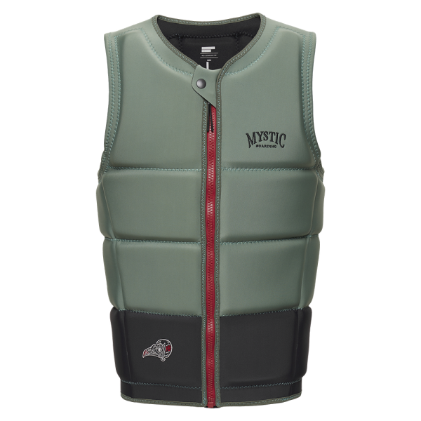 Mystic Peacock Impact Vest Fzip Wake Dark Olive