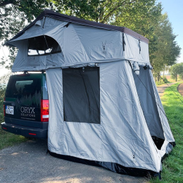 Dachzelt Oryx Overland grau 320 x140 x130 cm inklusive Vorzelt