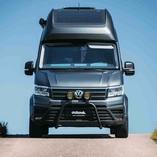 Delta Frontbügel Schwarz Matt 63mm für VW Crafter und MAN TGE ab 2017