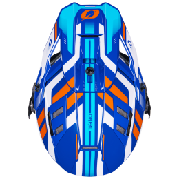 O'Neal EX-SRS Motocross Helm DUST blue/orange