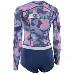 ION Wetsuit Amaze Hot Shorty 1.5 LS Front Zip women capsule-pink