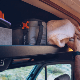 Alu-Dachablage Sprinter (2006 - 2018) / Crafter (2006 - 2017) schwarz pulverbeschichtet