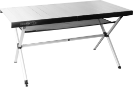 Brunner Accelerate Compack 6 Rolltisch 146,5 x 80cm silber