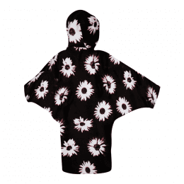 Mystic Poncho Women Black/White One Size