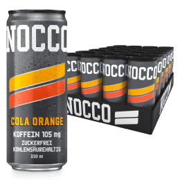 NOCCO Cola Orange Energydrink 24 x 330 ml Dose (Pfandartikel)