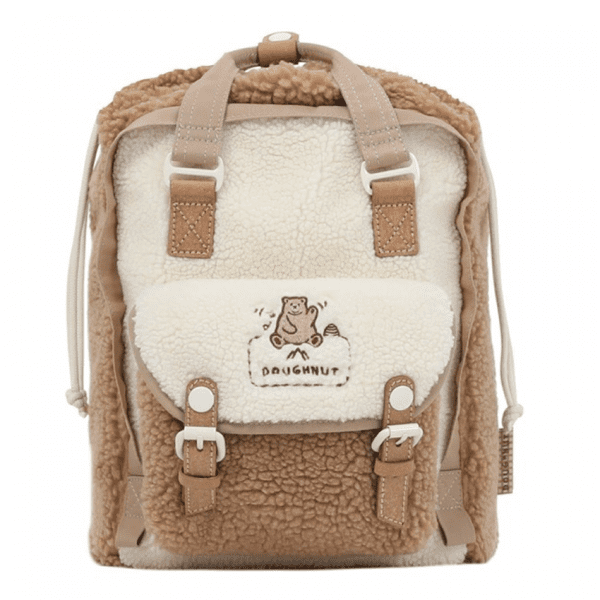 Doughnut Macaroon Rucksack Mini Drawstring Fairies and Friends Series – cream x hazelnut