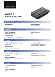 Ecoflow Wave 3 Zusatzakku für Wave 3 - 1024 Wh Kapazität
