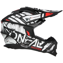 O'NEAL 2SRS Motocross Helm GLITCH black/white