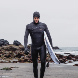 ION Wetsuit Seek Amp 6/5 Hood Front Zip men black
