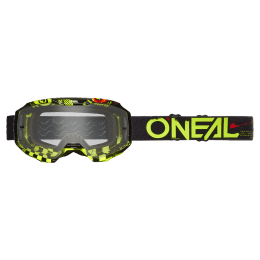 O'NEAL B-10 Goggle ATTACK black/neon yellow - clear