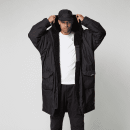 Mystic Poncho Explore DTS Black O/S