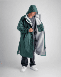 dryrobe Advance Poncho Long Sleeve Dark Green Nimbus
