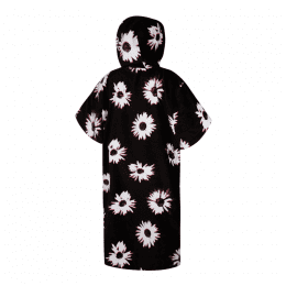 Mystic Poncho Velour Black/White One Size