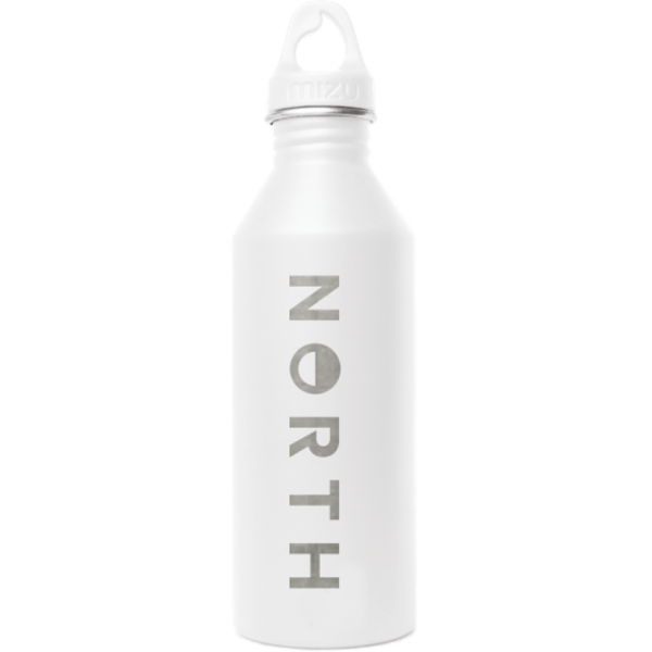 North Mizu M8 Water Bottle White