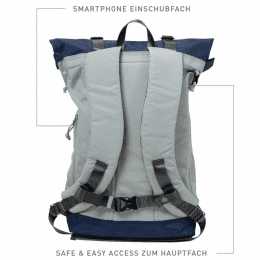 Doughnut Christopher Jungle Series Rucksack light grey x navy