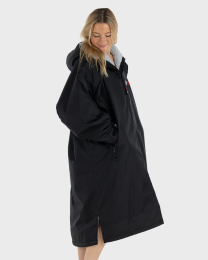 dryrobe Advance Poncho Long Sleeve Black Grey