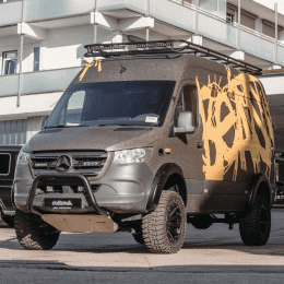 Delta Frontbügel Schwarz 70mmSprinter mit AWD/RWD ab 2018-2022