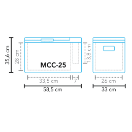 Mestic Kompressorkühlbox Mestic MCC-25