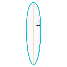 Surfboard TORQ Epoxy TET 7.6 Funboard Blau Pinline