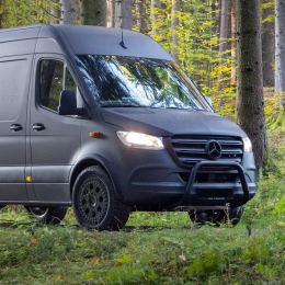 Delta Frontbügel Schwarz Matt 70mmSprinter Frontantrieb 2018-2022