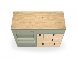 Vandermoon Arbeitsplatte für Moon Kitchen Modell 2