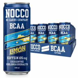 Nocco BCAA Drink 24 x 330 ml Dose (Pfandartikel), Limón Del Sol