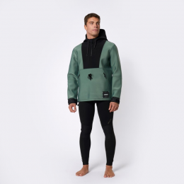 Mystic Fulmar Neoprene Hoodie 3/2 mm Dark Olive