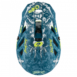 O'NEAL BLADE Polyacrylite Helm HR V.23 Teal/Neon Yellow