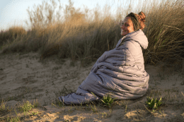 Bentcho Scandi uni grau Vanlife Schlafsack