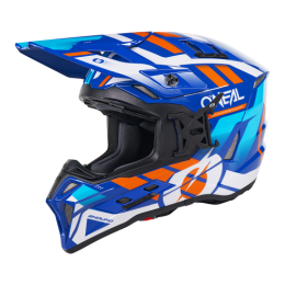 O'Neal EX-SRS Motocross Helm DUST blue/orange
