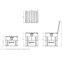 Clesana Mobile Verschweiß-Toilette Clesana X1 ProCharge