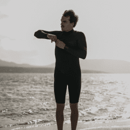 ION Wetsuit Seek Core 3/2 Shorty LS Front Zip men