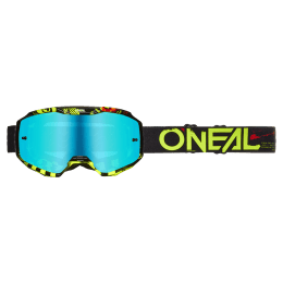 O'NEAL B-10 Goggle ATTACK black/neon yellow - radium blue