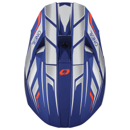 O'NEAL 3SRS MX Motocross Helm V24 Vertical Blue/White/Red