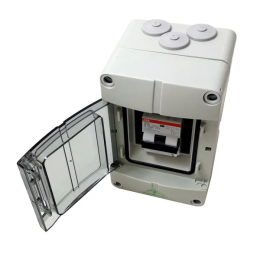 1P+N Kleinverteilung IP65 mit 0,03A/16A FI/LS zur Absicherung (RCBO / Fehlerstromschalter)