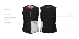 Mystic Maze Impact Vest Fzip Wake Women Black