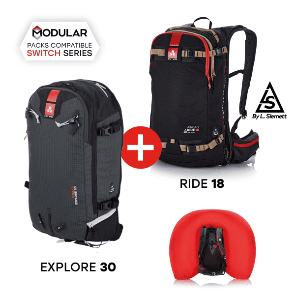 ARVA Airbag Switch Mixed Bundle 18 + 30 L - modulares REACTOR Lawinenairbag-System