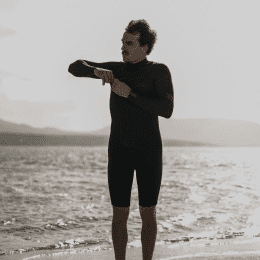 ION Wetsuit Seek Core 3/2 Shorty LS Front Zip men