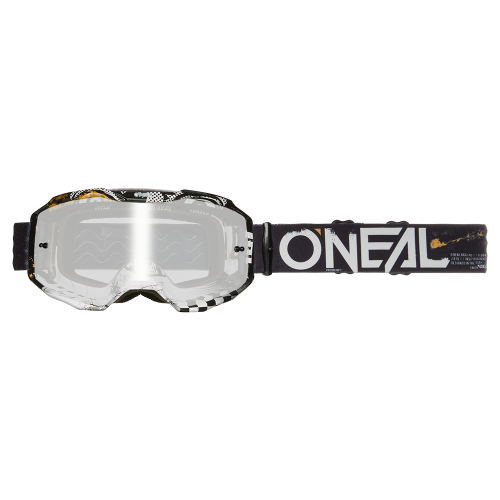 O'Neal B-10 Goggle ATTACK black/white - silver mirror